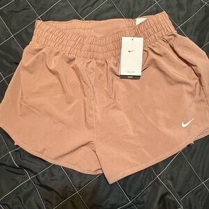 Nike Tan Athletic Shorts Lightweight Elastic Waist